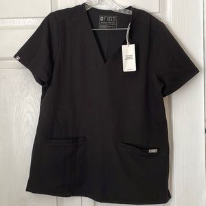 FIGS scrub MEDIUM top - black - NWT